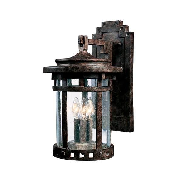 Maxim Lighting Santa Barbara VX 3-Light 9" Wide Sienna Outdoor Wall Sconce 40034CDSE - main